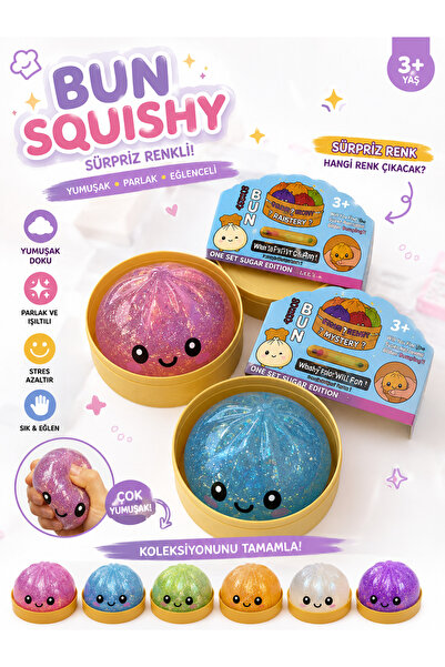 Genel Markalar Bun Squishy Dumpling Original Büyük Boy Kawaii Yumuşak Sıkılab...