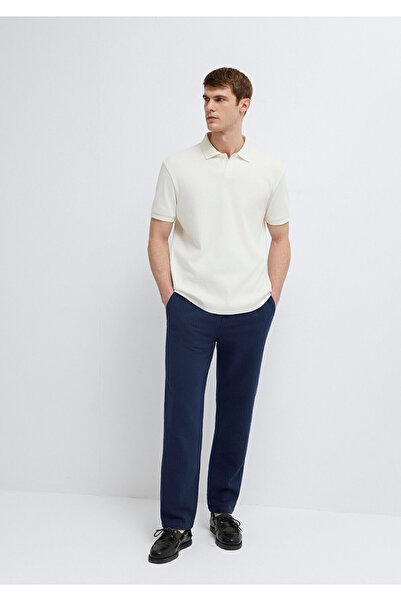 Mavi Elastic Waist Navy Blue Trousers 0010596-70490