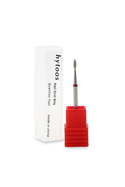 Choice H0205D-F Flame Cone Cuticle Clean Nail Drill Bit 3/32'', Professional ...