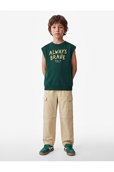 Koton Cotton Crew Neck Sleeveless Printed Undershirt