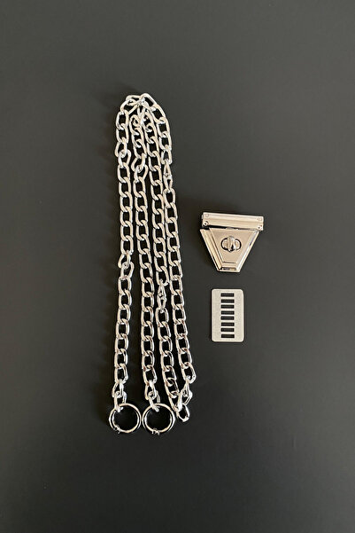 BD fold yarn Metal Ring Chain Set 110 cm Nickel Spring Ring, Lock, Chain
