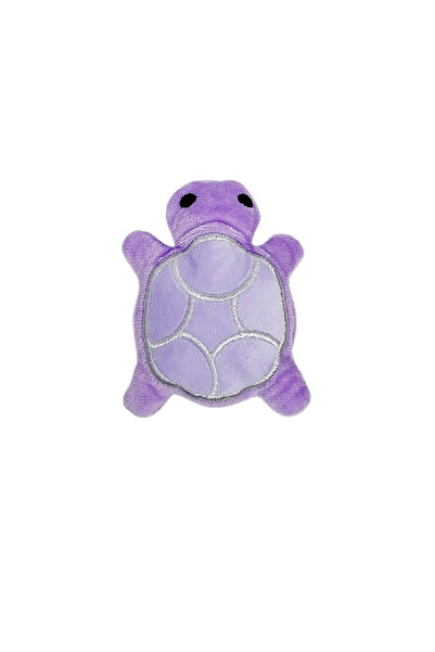Choice PURPLE Mini Cute Turtle Dog Plush Toy, Squeaking Dog Teething Sound To...
