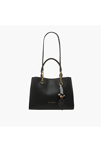 SASHA Kod Charm Detail Tote Bag with Detachable Strap