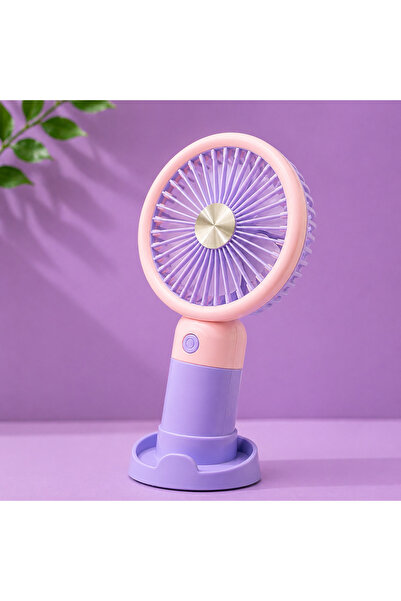 XTRIKE ME Mini Şarjlı El Fanı - Geniş Standlı Masaüstü Mini Vantilatör - Usb ...