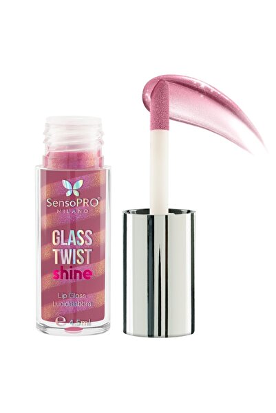 SensoPRO Milano Luciu de buze Glass Twist Shine, nuanța Rosy Spin