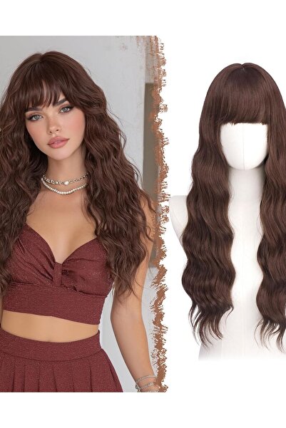 Dotail FESHFEN Γυναικεία Περούκα, Κυματιστή με Αφέλειες, Μήκους 65 εκ., Ανθεκ...