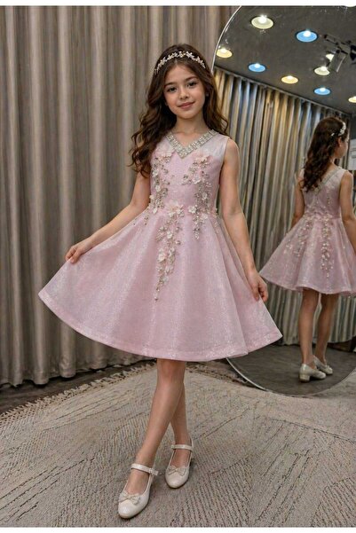 Marllow Girls' Dress Evening Party Sleeveless Very Beautiful