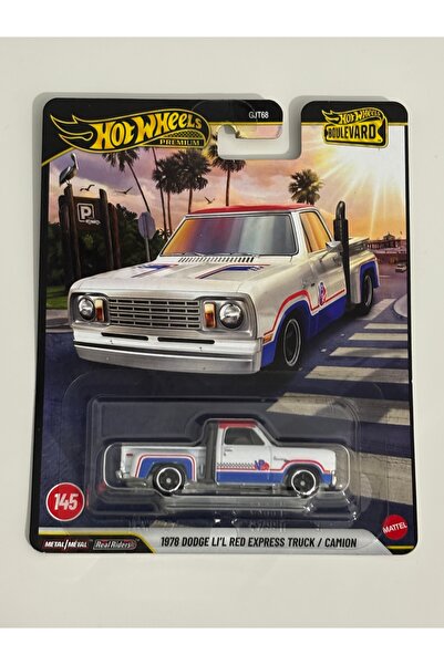 HOT WHEELS GJT68 Boulevard Dodge Lil Red Express Truck 1978 Premium Metal Met...
