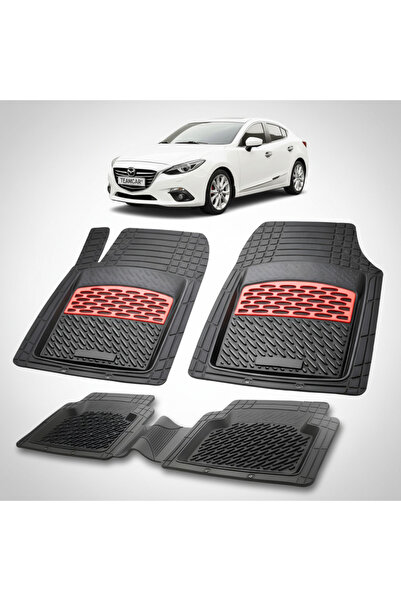 TEAMCAR Covorașe auto compatibile Mazda 3 BM/BN Sedan 2013-2019 |   Roșu