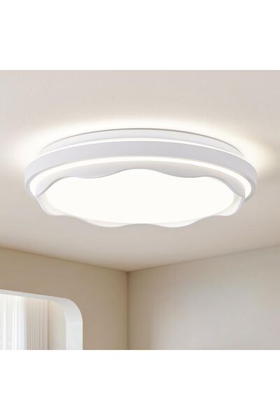 Dotail Qamra Φωτιστικό Οροφής LED, 39 εκ., 36W, 4000K Ψυχρό Λευκό, Διπλό Φλορ...