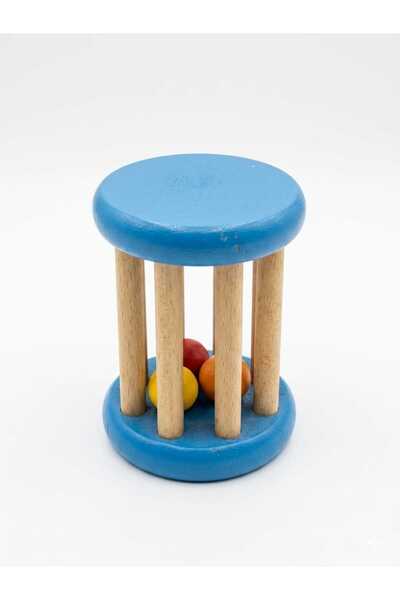True Toys Ahşap Bebek Çıngırağı - Doğal ve Eğitici Bebek Oyuncağı