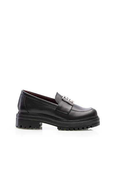 UrbanShoes Pantofi casual damă din piele naturală, Leofex - 024 Negru Box