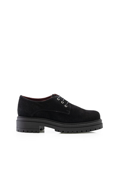UrbanShoes Pantofi casual damă din piele naturală,Leofex - 347-1 Negru Velur