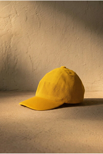 OnMyHead Unisex Sports Mesh Mercerized Καπέλο τένις Καλοκαιρινό Κίτρινο