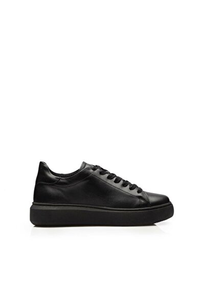 UrbanShoes Sneakers damă din piele naturală, Leofex - 310 Negru box