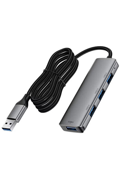 Acefast Hub 4 în 1 (J17) - 4 x USB3.0, 5Gbps, Plug & Play, Aliaj de aluminiu,...