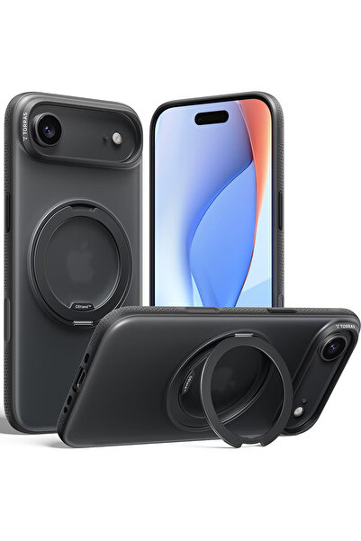 Stef's Cat Θήκη iPhone 17 Air, Γάτα του Στεφ, Σειρά Ostand R Fitness, Μαύρο