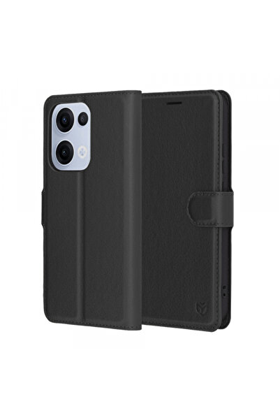 Techsuit Husa pentru Oppo Reno13, Techsuit, Leather Folio, Neagra