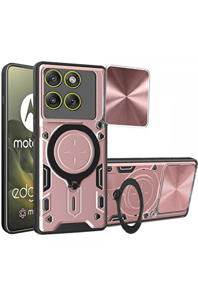 Techsuit Case for Motorola Edge 70, Techsuit, CamGuard Pro, Rose Gold