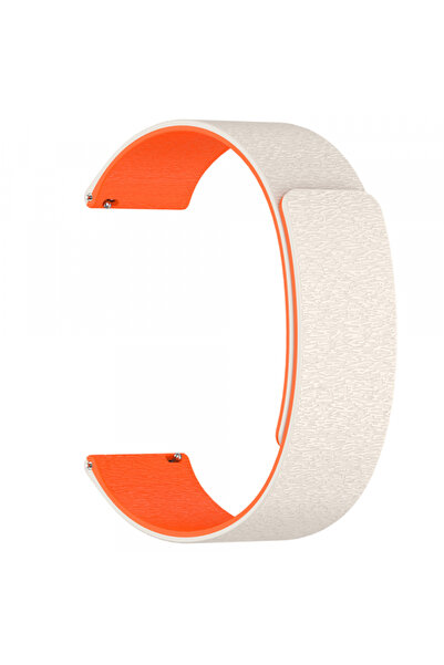 Techsuit Curea W074 για Samsung Galaxy Watch Series, 20mm, Μπεζ Πορτοκαλί