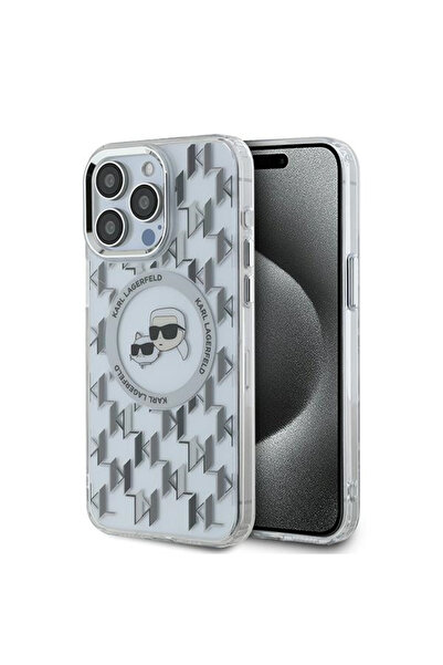 Stef's Cat Θήκη MagSafe για Apple iPhone 15 Pro, Καρλ Λάγκερφελντ, IML Μονόγρ...