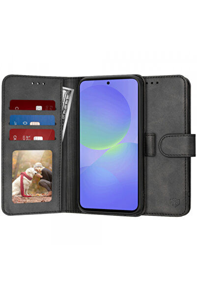 Techsuit Калъф за Samsung Galaxy A36 A366, Techsuit, тип  "Дневник ", Черен