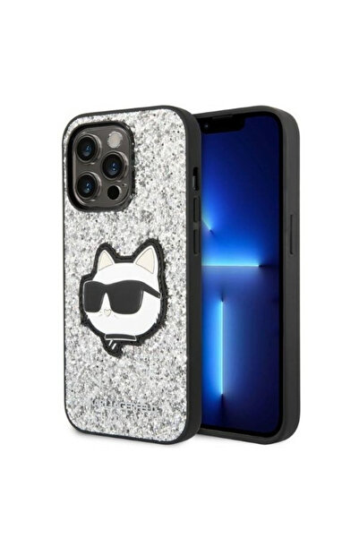 Stef's Cat Θήκη για Apple iPhone 14 Pro, Karl Lagerfeld, Επίθεμα Glitter Chou...