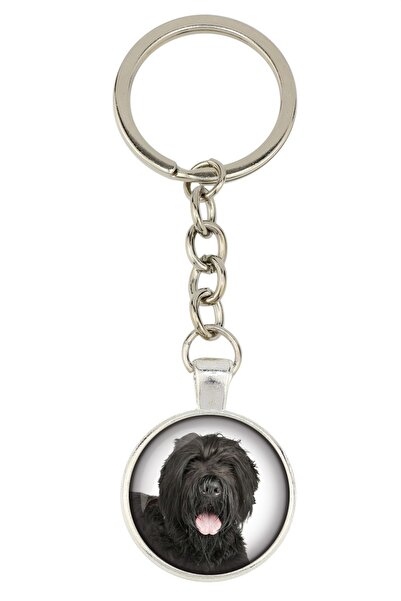 Art - Dog Black Russian Terrier, Chornyi Terrier - keychain with your photo, ...