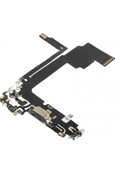 Aftermarket Конектор за зареждане - Микрофон Apple iPhone 15 Pro Max, Черен