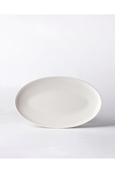 Madame Coco Aurea Kayık Tabak - Crem - 30 cm