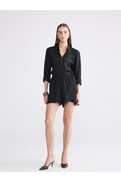 LC Waikiki Elastic Waist Textured Women's Shorts