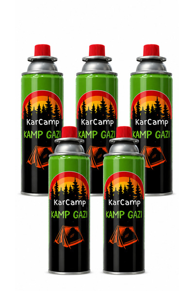 Kampavm Kamp Ocağı Gaz Kartuşu Bütan Propan Gaz 5 Li Set 220 Gr