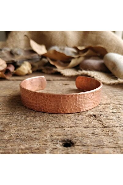 Zib Grips Velvet Copper El Dövüşü Rustik Bakır Bilezik El Yapımı Boho Spiritü...