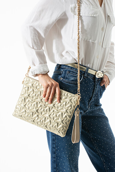 By Hakan GL-03 ΓΥΝΑΙΚΕΙΑ ΤΣΑΝΤΑ ΧΕΙΡΟΣ ΜΕ ΡΑΦΕΣ ΑΣΤΕΡΙΩΝ, ΤΣΑΝΤΑ CLUTCH, ΤΣΑΝ...