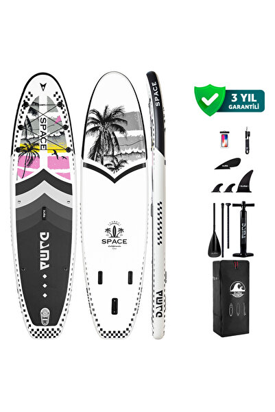 Space Black 3.35 11x34x6 Şişme Paddle Board SUP Seti