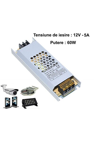 Stef's Cat Sursa de Alimentare Slim 12V-60W / 5A,