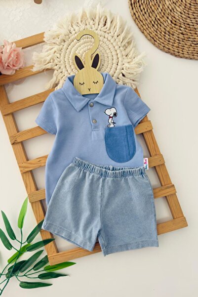 Minigimin Cicileri My Little One's Cicileri Snpy Pocket Detailed Baby Boy Set...