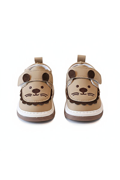 Bambimici Baby Musical Kitten First Walker Shoes-Beige, Brown - 0M to 24M