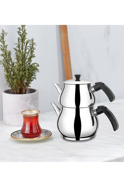 Saule Antonio Mini Boy Siyah Çaydanlık Takımı