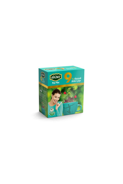 tan organik 9-piece mixed herbal tea 60-pack