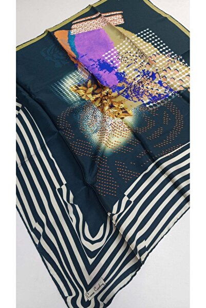 Pierre Cardin Tivil İpek Eşarp IST 8275230-352 Zümrüt Yeşili Batik Desen