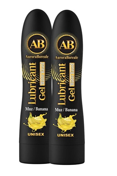 AuroraBoreale Muz Aromalı Premium Kayganlaştırıcı Jel Lubricant Gel 250 ML 2 li Set