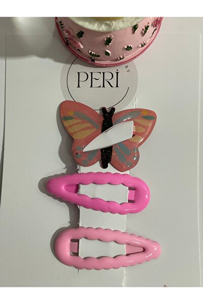 MADE BY PERİ Peri̇ 2-Pack Set of 6 Luxury Figured Side Clasp Set - Pastel Col...