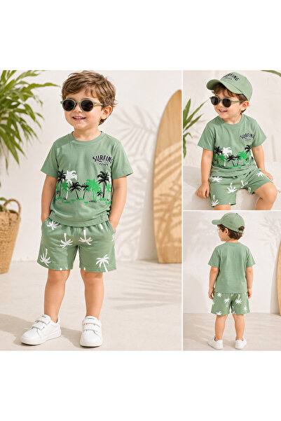 Milanlı Kids Αγορίστικο Καλοκαιρινό Σετ με Καπέλο