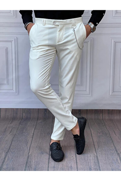 MODEFENDİ Pantaloni din țesătură subțire din bumbac și lycra