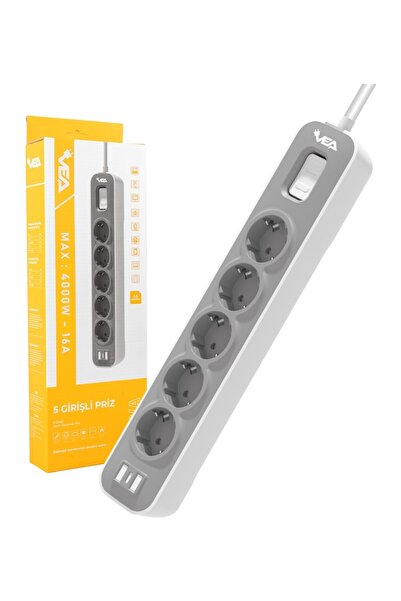 EBG Elektronik Vea VE-NOVA105 A Class 5'li Anahtarlı 1.5 Metre Akım Korumalı ...