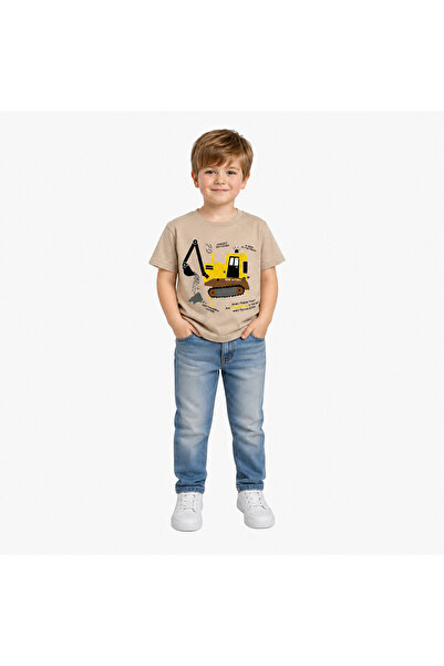 Yale Kids تي شيرت للأولاد من عمر 1-4 سنوات مصنوع من القطن بنسبة 95%
