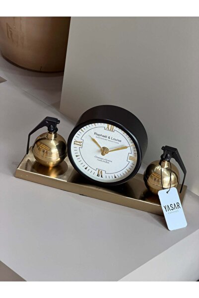 YASAR CONCEPT Dynamis Metal Masa Saati 15x30 Cm