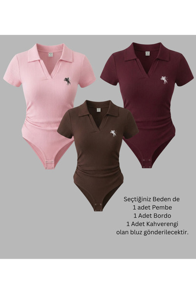 Gofeel Polo Yaka Fitilli Likralı Premium Zıbın