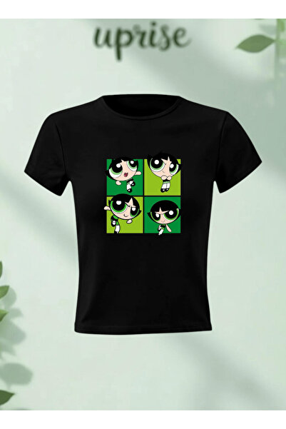 Vordevia Μπλουζάκι Buttercap Powerpuff Girls με στάμπα από βαμβακερό Lycra Bo...